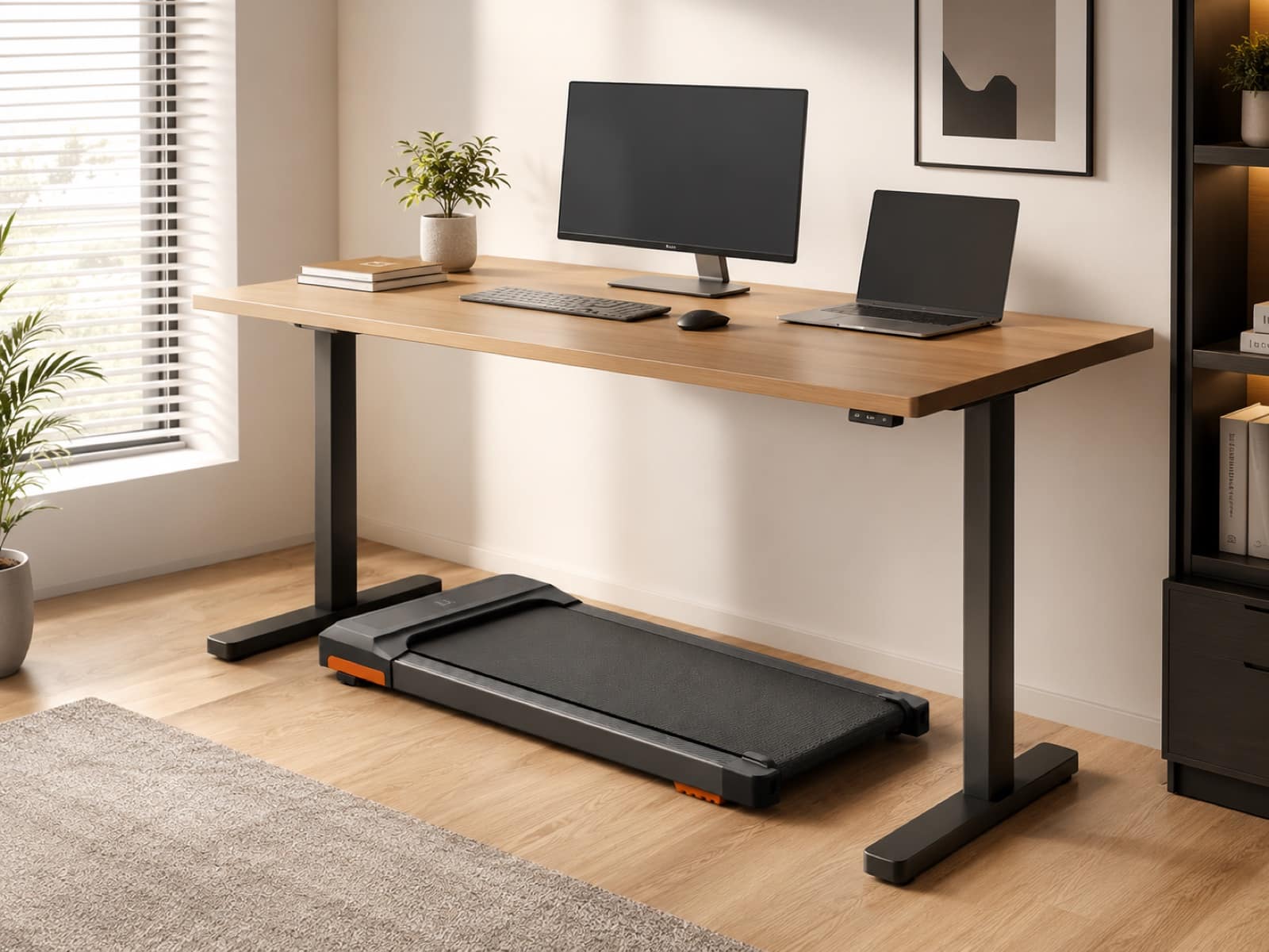 ERGO590 walking pad in a home office